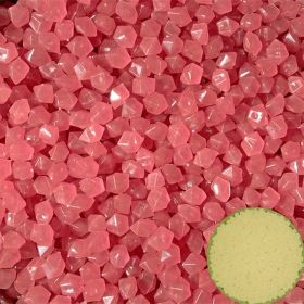 500pcs/bag Luminous Stones Glow In The Dark Pebbles, Home Garden Decoration Outdoor Yard Lawn Path Decor, Aquarium Glow Rocks - Pink - 500pcs/bag