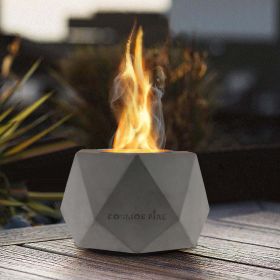 Tabletop Conrete Fire Pit - Polyhedron