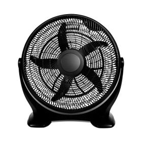 Outdoor/Indoor Usage 3-Speed Plastic Floor Fans - Black - 14"