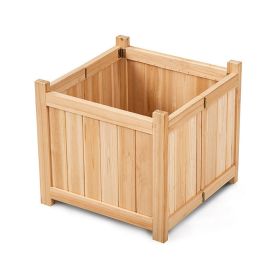 Patio Wooden Raised Plants Flower Planter Box - As Pic Show - Style A