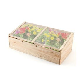 Patio Wooden Raised Plants Flower Planter Box - As Pic Show - Style C