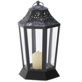 Contemporary Promenade Ornate Yet Elegant Birdcage Candle Lantern - Back - 9.5 In