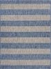 Home Decor Indoor/Outdoor Accent Rug Natural Stylish Classic Pattern Design - Grey & Blue - 5'0" X 7'0"