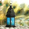 Contemporary Promenade Ornate Yet Elegant Birdcage Candle Lantern - Blue - 10 In