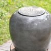 32"Tall Cement Urn Fountain Gray Tranquility Lawn Water Feature for Backyard or Garden - as Pic