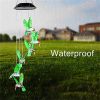 LED Colorful Solar Power Wind Chime Crystal Hummingbird Butterfly Waterproof Outdoor Windchime Solar Light for Garden outdoor - 08 - China