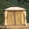 Gazebo Canopy Soft Top Outdoor Patio Gazebo Tent Garden Canopy for Your Yard; Patio; Garden; Outdoor or Party - khaki