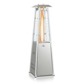 9500 BTU Portable Tabletop Pyramid Patio Heater with Glass Tube