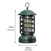 400 Lumens NEW Retro Camping Lights; Atmosphere Tent Lights COB Battery Lighting Hanging Lights; Outdoor Camping Accessories - L803B-Green