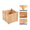 Patio Wooden Raised Plants Flower Planter Box - As Pic Show - Style A