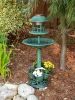 Outdoor Decor Backyard Garden Lawn Solar Garden Light - Green - Birdbath and Planter