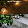 Solar Garden Light Cracked Glass Ball Lamps Outdoor Solar Courtyard Lights Waterproof Solar Lamp Balcony Yard Villa Street Decor - Medium - China