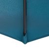 10'  Octagon Outdoor Tilting Cantilever Offset Patio Umbrella with Weighted Base and 360 Degree Rotation - teal