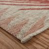 Home Decor Indoor/Outdoor Accent Rug Touch Of Palm Accent Rug - Red | Beige - 5'0" X 7'0"