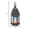 Contemporary Promenade Ornate Yet Elegant Birdcage Candle Lantern - Multi Color - 10 In