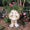 1pc Resin Planter Statue Vase, Outdoor Garden Ornaments Patio Lawn Garden Yard Entry Door Decor - Angry Margaret