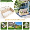 Patio Wooden Raised Plants Flower Planter Box - As Pic Show - Style C