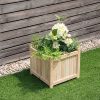 Patio Wooden Raised Plants Flower Planter Box - As Pic Show - Style A