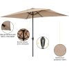 10FT Square Umbrella Waterproof Folding Sunshade (without base)-dk - 10 ft