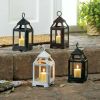 Courtyard Promenade Contemporary Simple Yet Elegant Candle Lantern - White - 9 inches