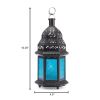 Contemporary Promenade Ornate Yet Elegant Birdcage Candle Lantern - Blue - 10 In