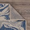 Home Decor Indoor/Outdoor Accent Rug Natural Stylish Classic Pattern Design - White|Navy - 1'10" X 3'0"