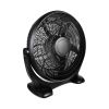 Outdoor/Indoor Usage 3-Speed Plastic Floor Fans - Black - 14"