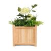 Patio Wooden Raised Plants Flower Planter Box - As Pic Show - Style A