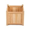 Patio Wooden Raised Plants Flower Planter Box - As Pic Show - Style A