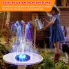 18/16/13cm Solar Water Fountain Colorful Fountain Floating Solar Powered Pool Pond Waterfall Fountain Pump Garden Outdoor Decor - 13cm no led - China