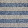 Home Decor Indoor/Outdoor Accent Rug Natural Stylish Classic Pattern Design - Grey & Blue - 5'0" X 7'0"