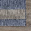 Home Decor Indoor/Outdoor Accent Rug Natural Stylish Classic Pattern Design - Grey & Blue - 5'0" X 7'0"